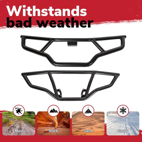 Brush Guard Bumper Set Front and Rear for Polaris Sportsman 570 EPS 2016-2020