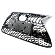 DURAFORCE Front Bumper Grille for 2015-2017 Lexus NX200T NX300H F Sport Chrome Black