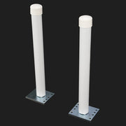 DURAFORCE 2PCS Steel 22" Pontoon Trailer For Boat Post Guide-On Guide On Post W/hardware