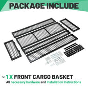 DURAFORCE Universal For ATV Front&Rear Drop Cargo Basket Rack Storage Carrier Hauler 2 PCS