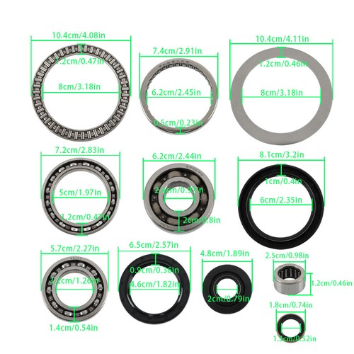 DURAFORCE FRONT DIFFERENTIAL BEARING SEAL KIT For Kawasaki Brute Force 750 KVF750 4x4i EPS