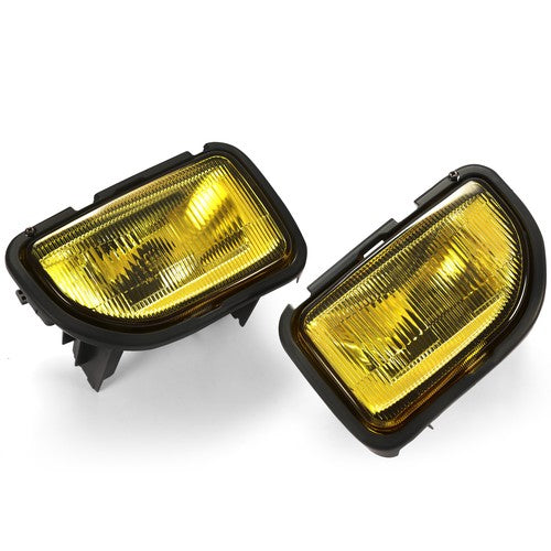 Set Fog Lights Yellow For Toyota MR2 1991-1995 Front Bumper Lamps With Bulbs