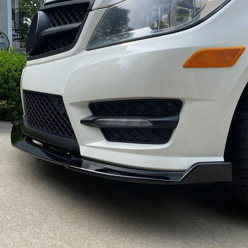 Gloss Black Front Bumper Lip Splitter For Mercedes Benz W204 Sport C Class 08 14