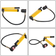 DURAFORCE Hydraulic Knockout Punch Driver 10 Ton 1/2" to 2" With 6 Dies Tool Kit
