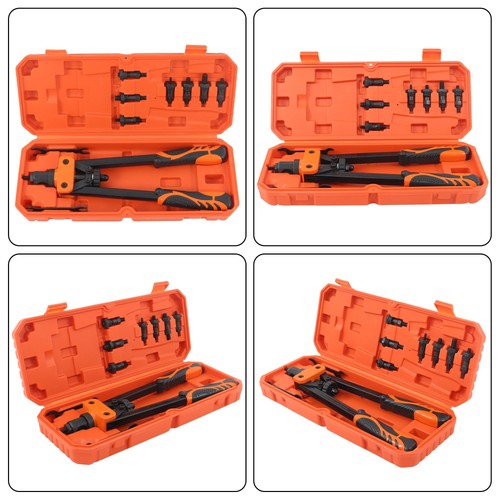 DURAFORCE 14" Rivet Nut Tool Kit Metric & Inch Mandrels 70pcs Rivnuts Nuts & 7 mandrels