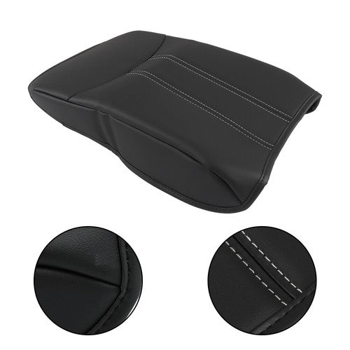 DURAFORCE For Honda Pilot 23-24 Black Leather/White Thread Center Console Armrest Gloves