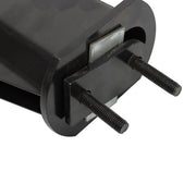 DURAFORCE Black Straight Spring Loaded Mud Flap Hanger 2.5" Bolt Spacing,30" Length
