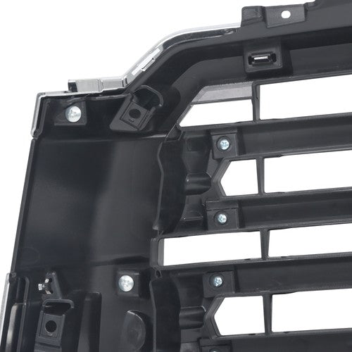 DURAFORCE Front Bumper Upper Grille Chrome New Fit For Toyota Sequoia 2018 19-22 Plastic