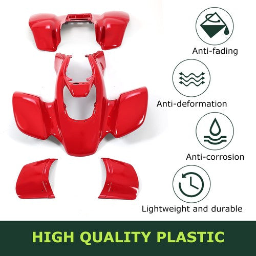 DURAFORCE For Honda TRX 400EX TRX400EX 1999-2004 ABS Front+Rear plastic Fender #11743-12