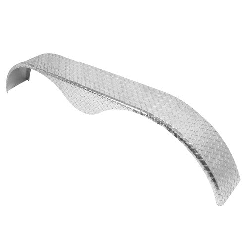 DURAFORCE 14"-16" Trailer Fender Tandem Axle Teardrop Diamond Tread Plate 72" L 18" H 9" W