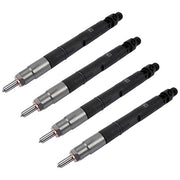 DURAFORCE 4Pcs Common Rail Diesel Fuel Injectors Black Fits JCB T4 Excavator 444 Engine