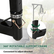 DURAFORCE Truck 2" Hitch Game Hoist 600LB Big Game Hunting Deer Hoist Winch Lift w/Gambrel