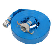 DURAFORCE 2"X100FT Pool Backwash Hose Heavy Duty Reinforced PVC Lay Flat Water Discharge