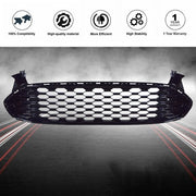 DURAFORCE Fit For Ford Fusion 2013-2016 Mustang Style Black Mesh Front Bumper Grille