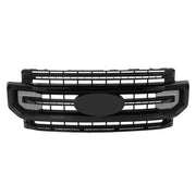 DURAFORCE Front Bumper Grille Plastic Gloss Black For Ford F250 F350 2020-2022 Super Duty