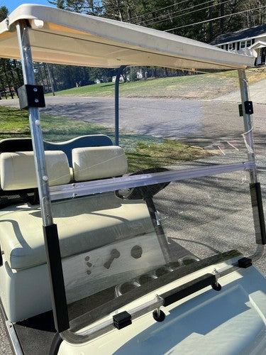 DURAFORCE Clear Folding Windshield For 1995-2003 Yamaha G14 G16 G19 Golf Cart Part PC
