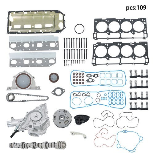 DURAFORCE MDS Lifters Timing Chain Camshaft Kit 53022263AF For 09-19 Dodge Ram 1500 5.7L