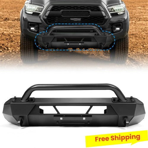 DURAFORCE Steel Front Stubby Bumper Guard Bull Bar for Toyota Tacoma 2016-2023