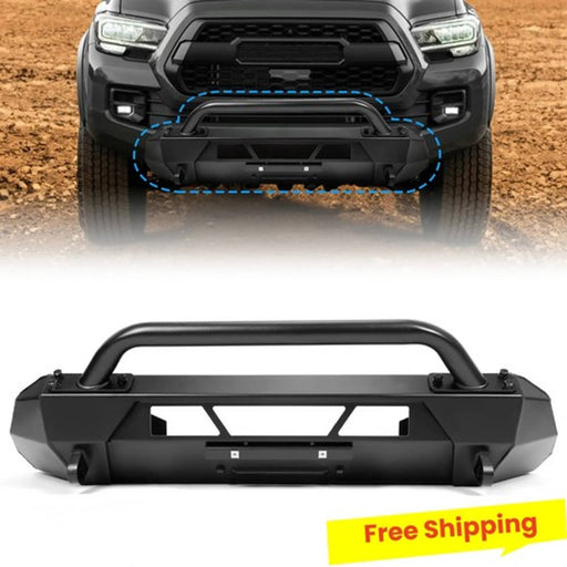 DURAFORCE Steel Front Stubby Bumper Guard Bull Bar for Toyota Tacoma 2016-2023