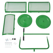 DURAFORCE 24'' Green Peat Moss Compost Spreader Lawn Garden Care Manure Spreaders Roller