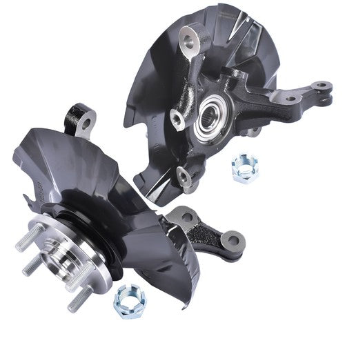 DURAFORCE Front LH+RH Steering Knuckle Assembly for Kia Rio Rio5 Hyundai Accent 2006-2011