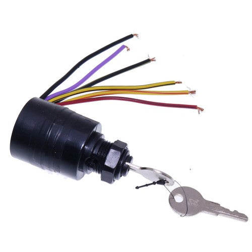 DURAFORCE For Mercury Outboard Push-to-Choke Ignition Starter Key Switch 3Pos MP41070-2