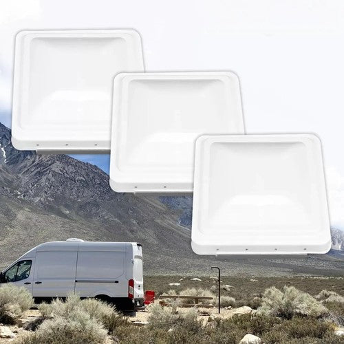 3Pcs Fit for 14 x 14 Roof Vent Cover Camper RV Trailer Ventline White