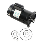 DURAFORCE 1HP B2848 B848 Single Speed Pool Pump Motor W/GO-KIT-32 Y56Y Frame Square Flange
