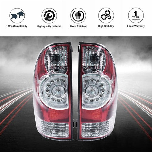 DURAFORCE Tail Lights Left+Right Rear LED Brake Lamps Fit For Toyota Tacoma 2005-2015 New