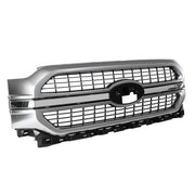 DURAFORCE Satin Aluminum Front Bumper Grille Grill For 2021-2023 Ford F-150 F150 Limited