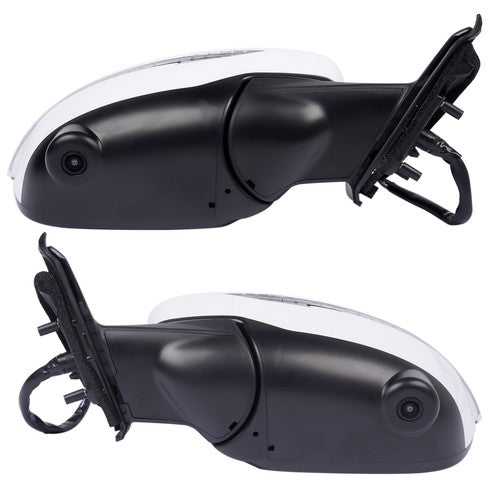 DURAFORCE 2Pcs Door Mirrors Power Heated with Camera LH & RH for Nissan Rogue 2.5L 2.0L l4