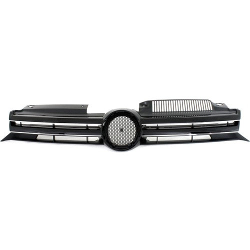 DURAFORCE For 2010 2011-2014 VW Volkswagen Golf MK6 GTI Jetta Sportwagen Upper Black Grill