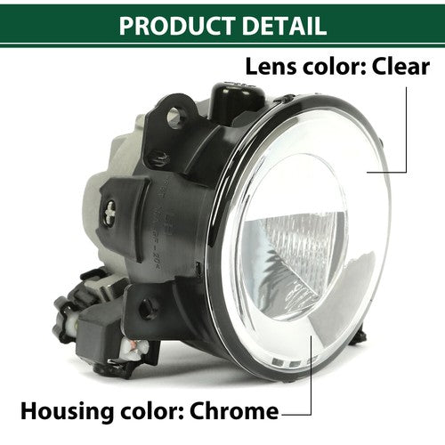 DURAFORCE LED Fog Lights Lamps Driver & Passenger For 2014-2020 Infiniti Q50 QX60 QX80