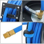 DURAFORCE Scalable Hose Spool 1/2" x 50 Ft , Industrial Grade Rubbe, Air Hose Reel