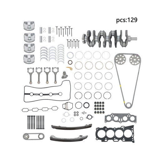 DURAFORCE Engine Rebuild Overhaul Kit Crankshaft Rods Timing For Toyota Camry 2002-2009