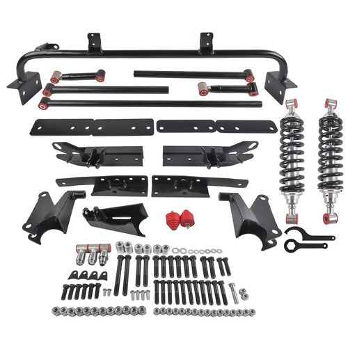 DURAFORCE For 1967-69 Chevy Camaro SS Z28 Adjustable Bolt On Rear 4-Link Kit w/ Coilovers
