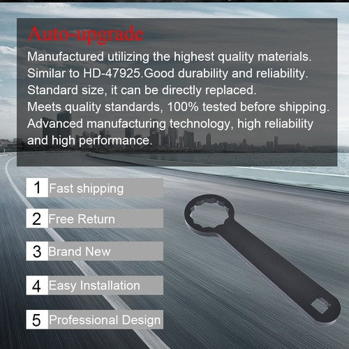 DURAFORCE 1 Piece 36mm Wrench Tool For Rear Axle Wrench Rear Wheel Axle Torque Black