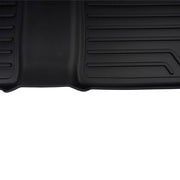 DURAFORCE Front and Second Row Trunk Floor Mats Liners Black for Chevy Equinox GMC Terrain