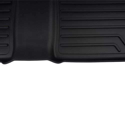 DURAFORCE Front and Second Row Trunk Floor Mats Liners Black for Chevy Equinox GMC Terrain