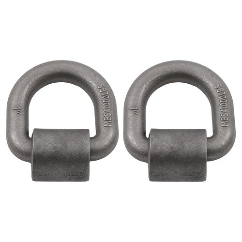 DURAFORCE 2 Pack 1" Weld On Forged D Ring with Welding Clip 47,000 LBS Fracture Strength