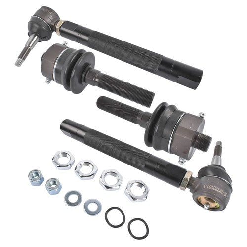 DURAFORCE 0-6" Heavy Duty Tie Rod Ends Kits for Chevy Silverado Sierra 2500HD 3500HD Black