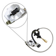 DURAFORCE Rear Hydraulic Brake Assembly Caliper Master Cylinder For Go Kart Golf Cart ATV