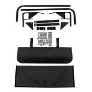 DURAFORCE For EZGO Medalist/TXT 1995-UP Golf Cart Black Rear Flip Seat Kit W/ Grab Bar