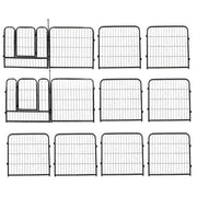 DURAFORCE 12 Panels 24x24 inch Dog Playpen Crate Fence Pet PlayPen Exercise Cage