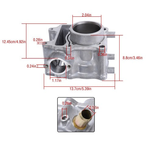 DURAFORCE For Honda SH125i 2013-2019 PCX125 2012-2019 52.4mm Cylinder Piston Gaskets Kit