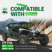 DURAFORCE Front & Rear Door Panels Fit CAN AM Maverick X3 Max LH + RH Full Doors 2017-2024