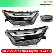 DURAFORCE For 2022-2024 Toyota RAV4 LED Headlights 811100R350 811500R350 Left & Right Pair