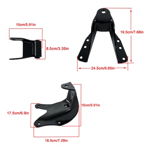 DURAFORCE For Ford F250 F350 83-1997 LH/RH Rear Leaf Spring Hanger Bracket Shackle 722-101