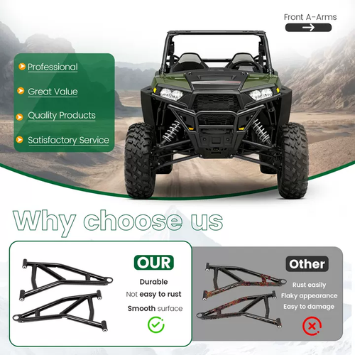 DURAFORCE High Clearance Steel Front A-Arms Set for Polaris RZR XP 1000 / 4 1000 (2014+)