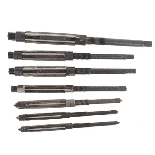 DURAFORCE 7Pcs/Set Adjustable Hand Reamers, HV to H3,1/4" to 15/32" High Speed Steel